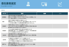 委託業者選定チェックポイントリスト